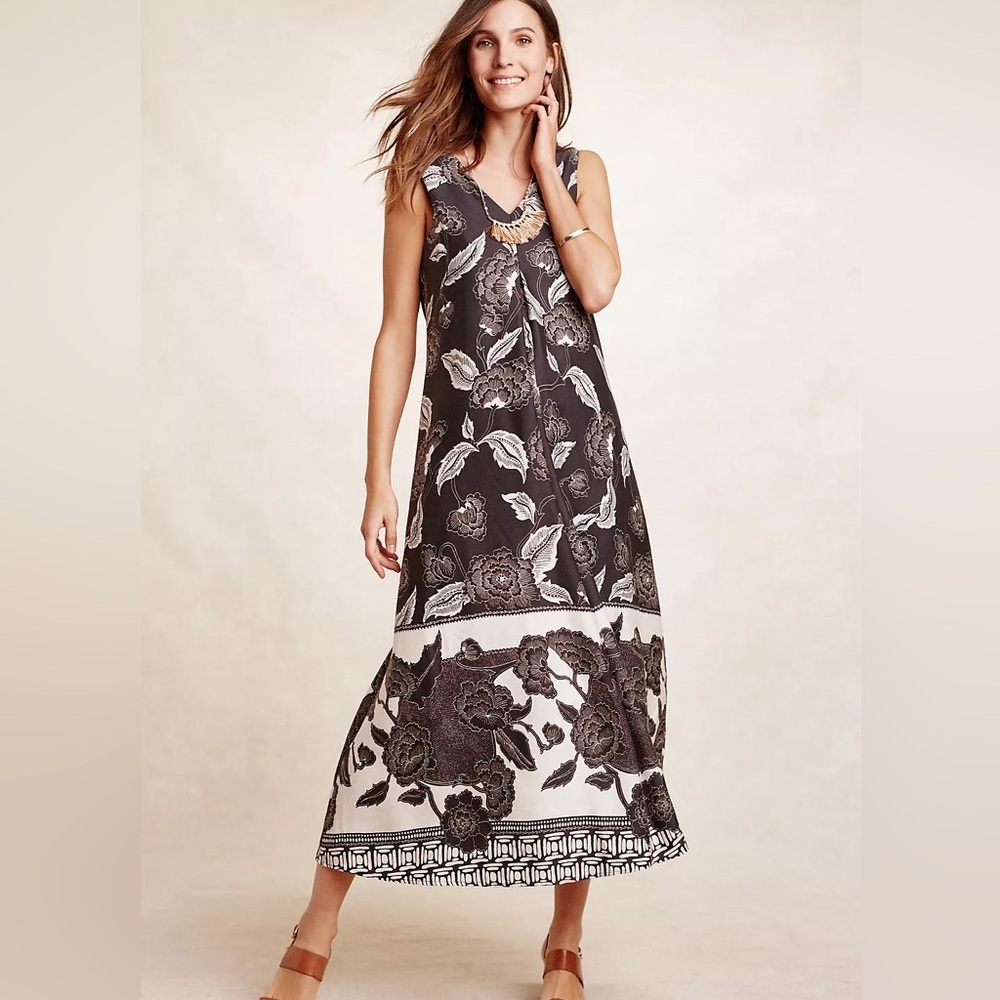 Anthropologie Floreat Soha Linen Blend Maxi Dress
Size M